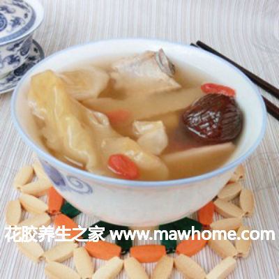 花膠玉竹美肌湯的做法