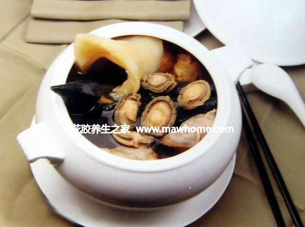 花膠大蒜燉鮑翅
