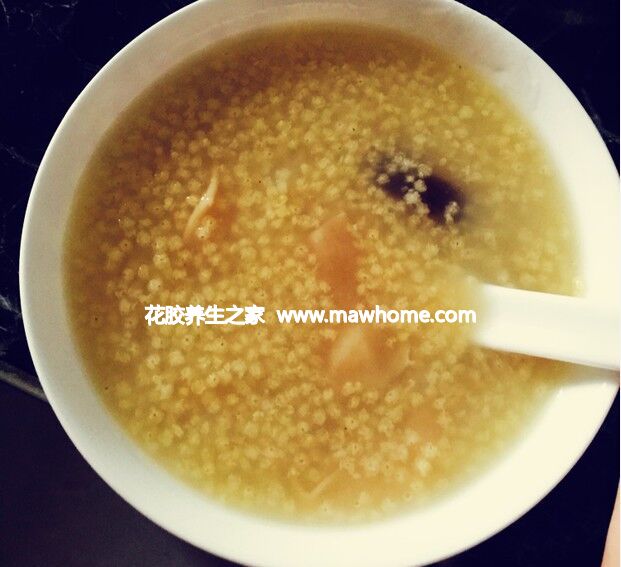 花膠香菇小米粥
