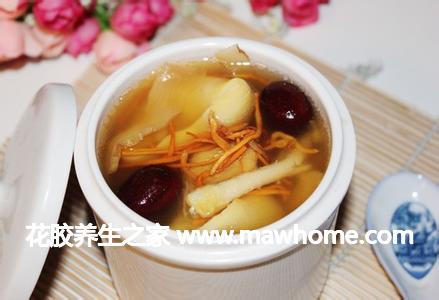 蟲草花花膠湯