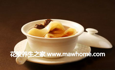 松茸燉花膠（魚膠）的做法