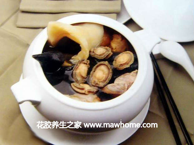 花膠大蒜燉鮑翅