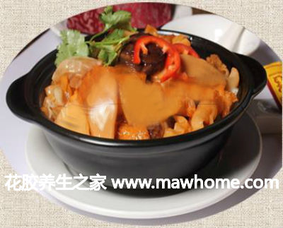 香菇悶花膠的食用方法