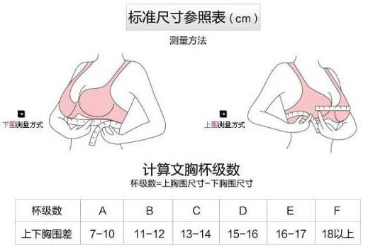 胸圍80c是多大？胸圍80c是多少厘米尺碼對比表？